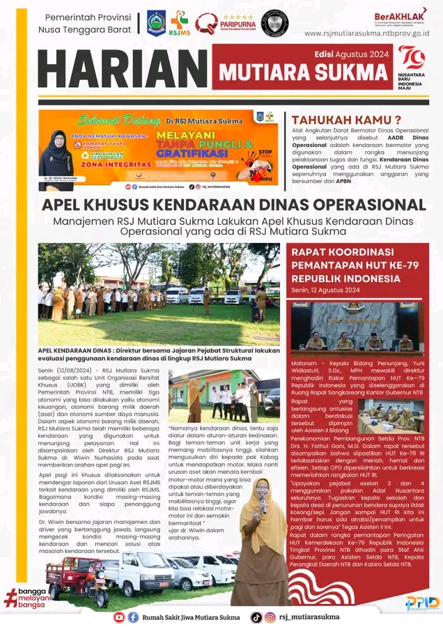 APEL KHUSUS KENDARAAN DINAS OPERASIONAL YANG ADA DI RSJ MUTIARA SUKMA